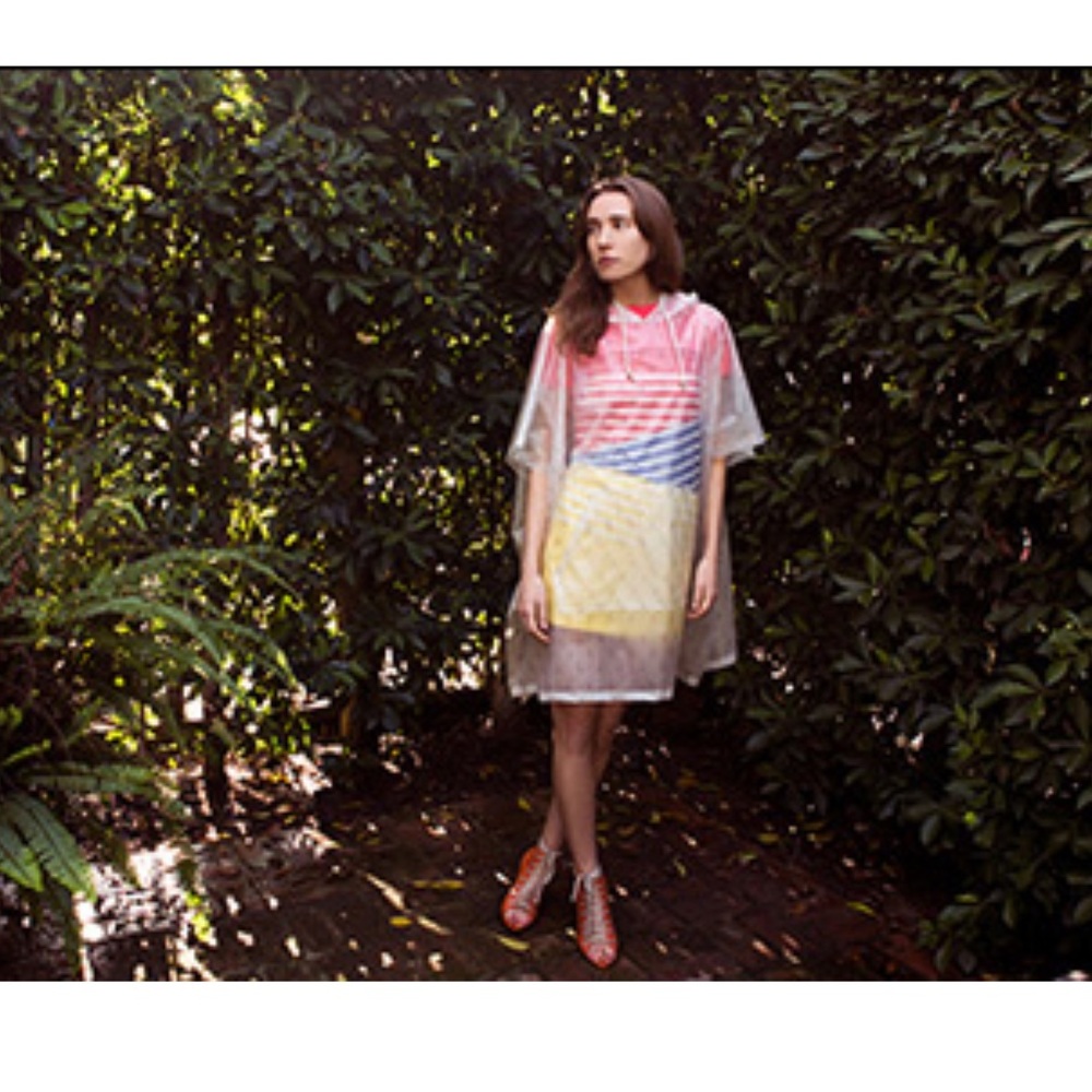 Boy. by Band of Outsiders Printed Sailboat Raincoat Poncho